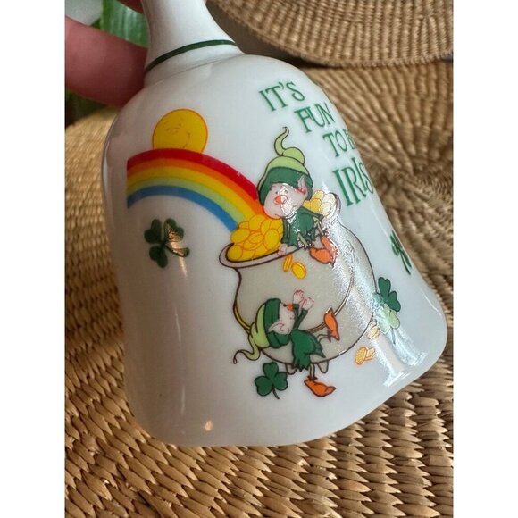 It’s fun to be Irish glass bell - Picture 3 of 7
